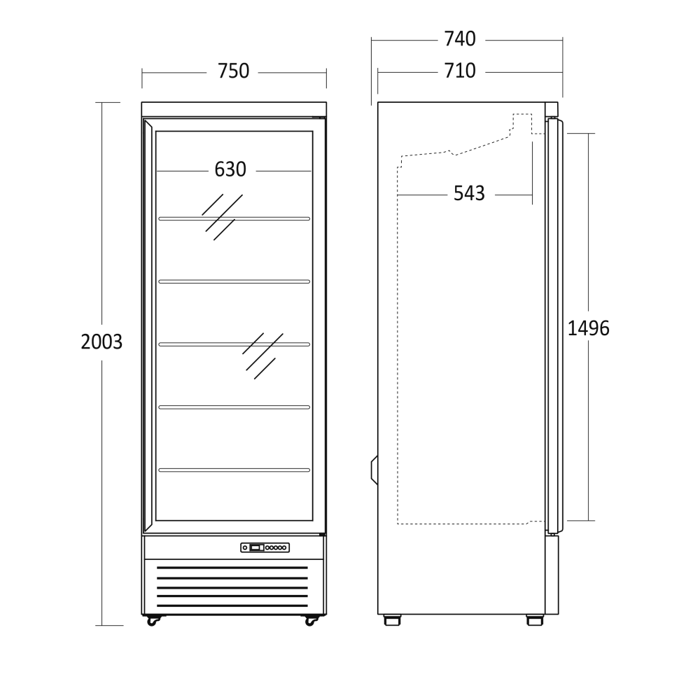 Bar refrigerator SCANDOMESTIC 25311110000DC614BB