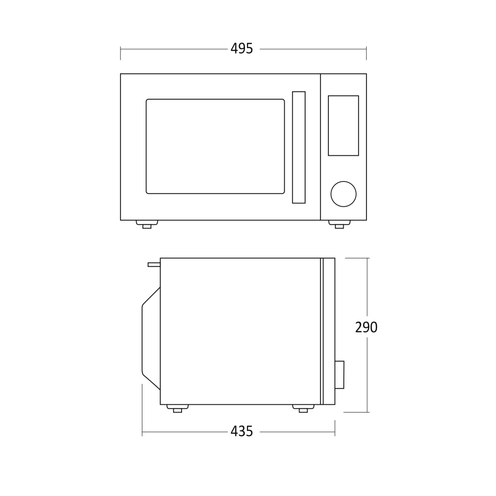 Microwave oven Scandomestic HOME 33097210000MWC26B