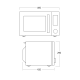 Microwave oven Scandomestic HOME 33097210000MWC26B