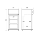 Refrigerated display cabinet SCANDOMESTIC 26310051BE10000