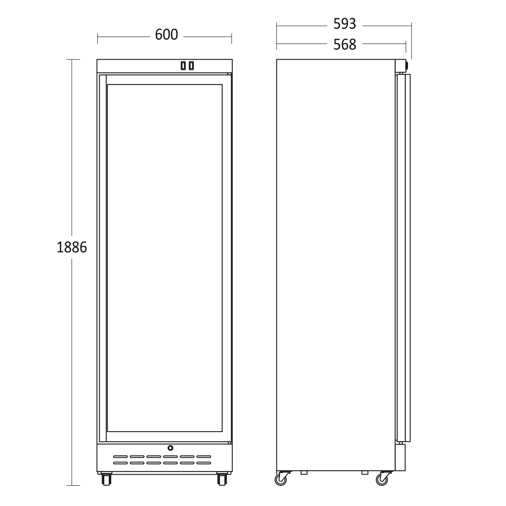 Refrigerated display cabinet SCANDOMESTIC 26311110000DC389BD