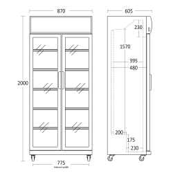 Refrigerated display cabinet SCANDOMESTIC 26310881HE110000