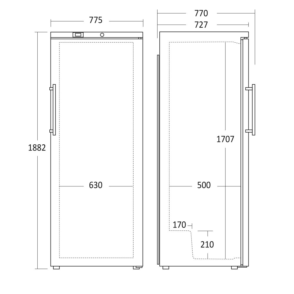 Refrigerator SCANDOMESTIC 31318510000GUR590WB