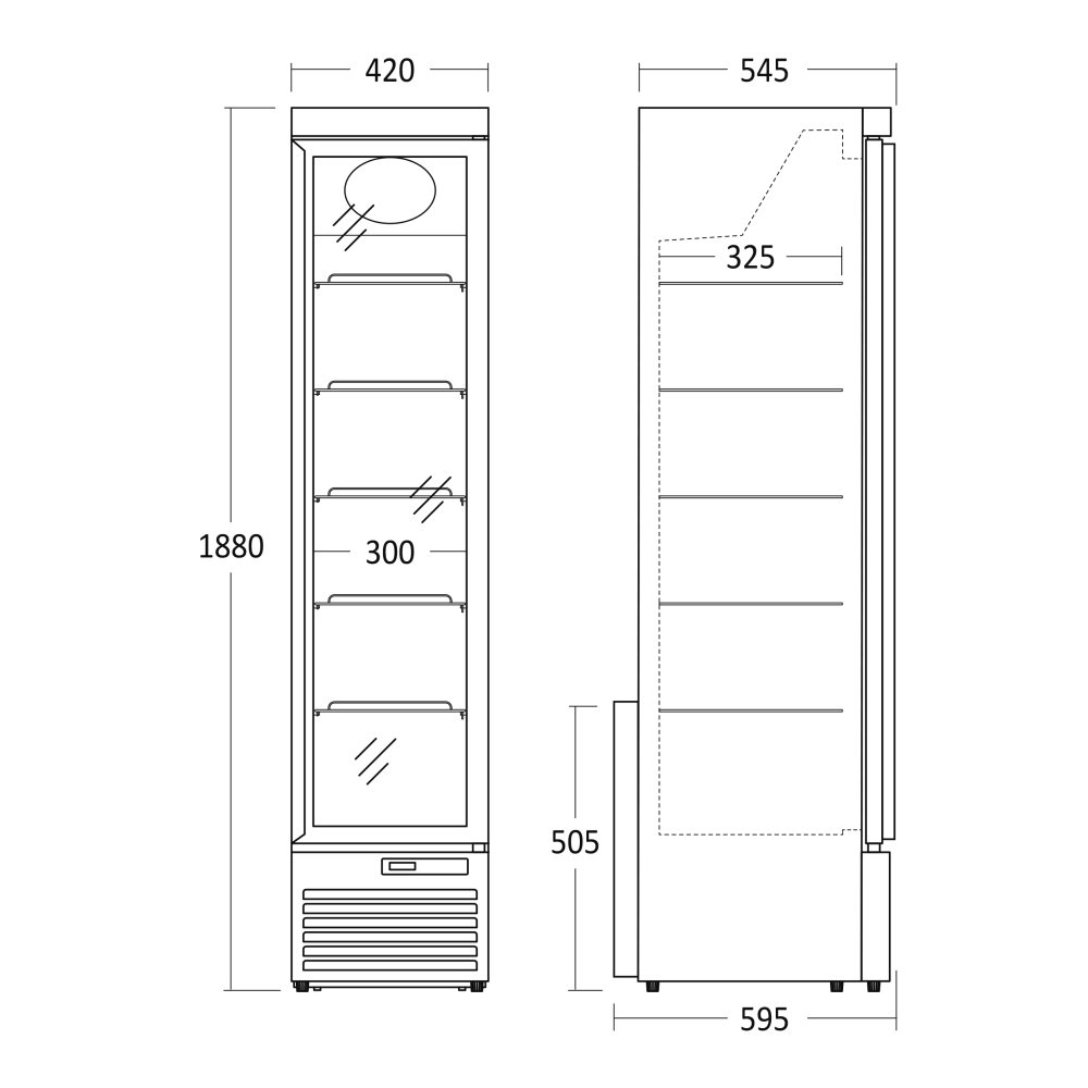 Display freezer SCANDOMESTIC 26324010000DF160BD