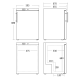 Upright freezer SCANDOMESTIC 31328610000GUF190W