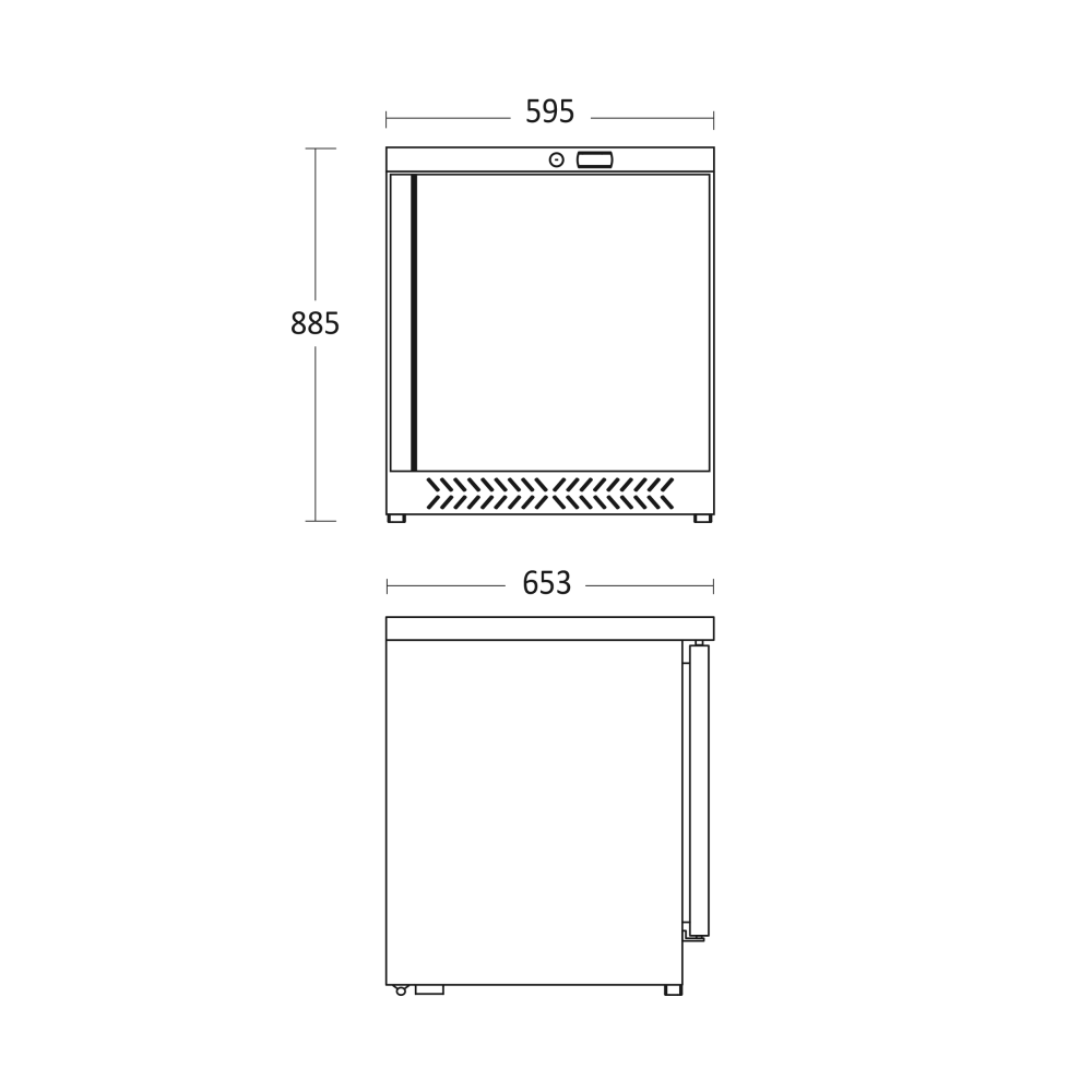 Upright freezer SCANDOMESTIC 60324510000GUF200X