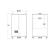 Cylindrical can display cabinet SCANDOMESTIC 26310042BE10000