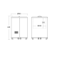 Cylindrical can display cabinet SCANDOMESTIC 26311210000CC30BC