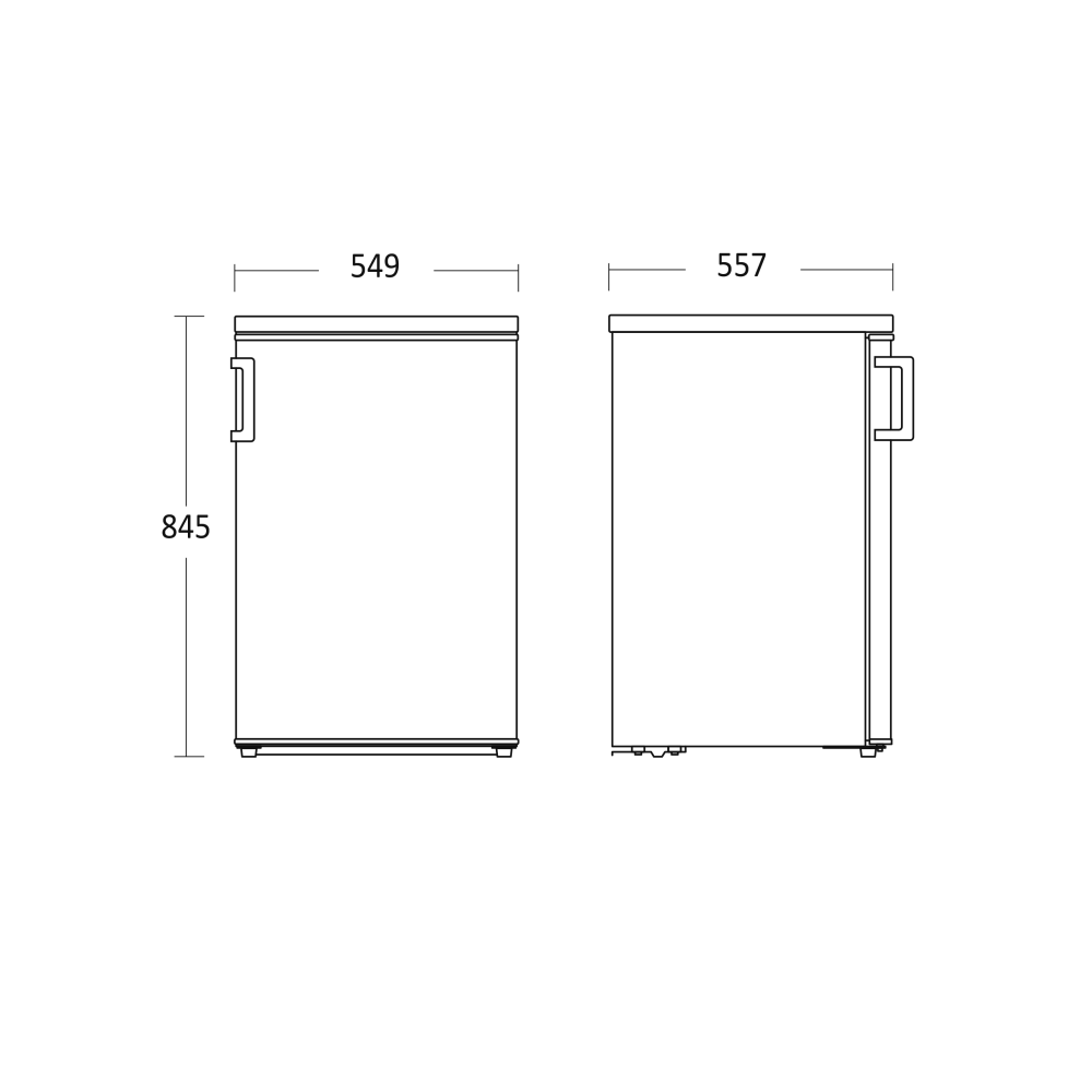 Refrigerator Scandomestic HOME 01013210000RFT126WE