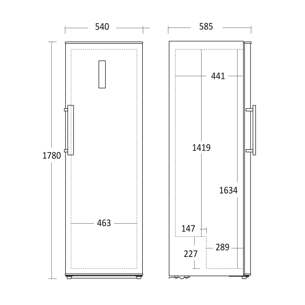 Refrigerator Scandomestic HOME 31013010000SKS346WE