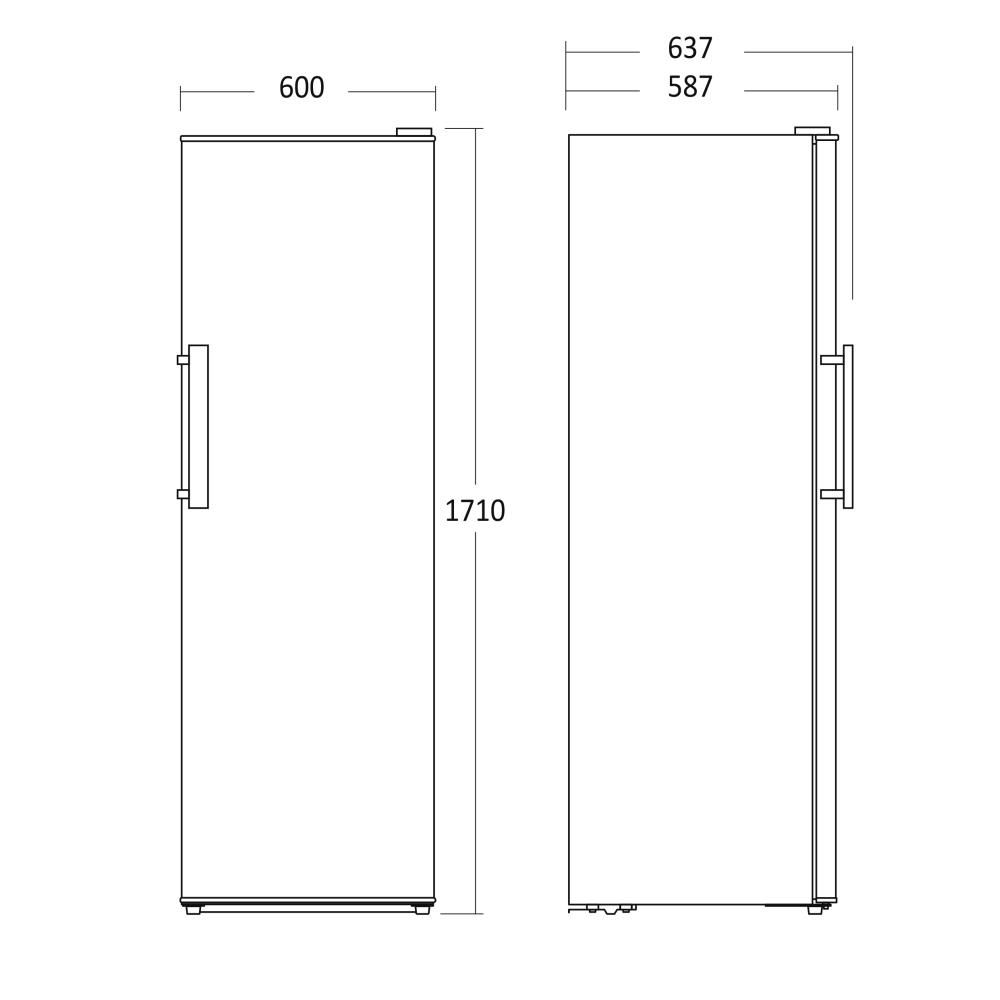 Refrigerator Scandomestic HOME 61013010000SKS332WE