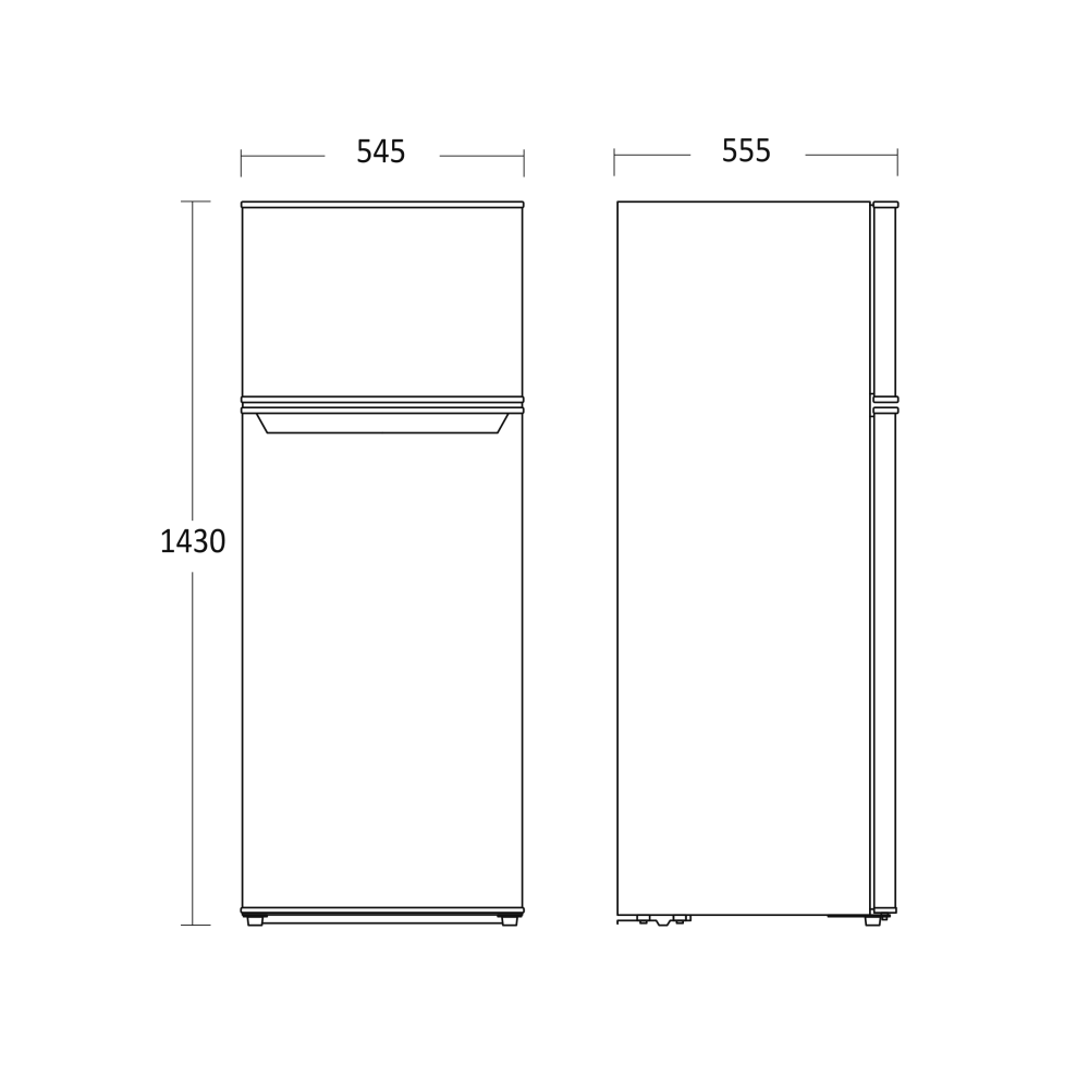 Refrigerator Scandomestic HOME 61033510000CBF206WE