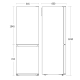 Fridge-freezer Scandomestic HOME 61033510000CBF253NFXE