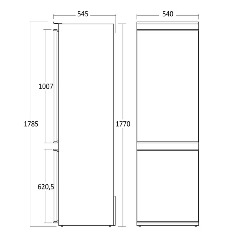 Fridge-freezer Scandomestic HOME 33033610000CBI247NFWE