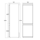 Fridge-freezer Scandomestic HOME 33033610000CBI247NFWE