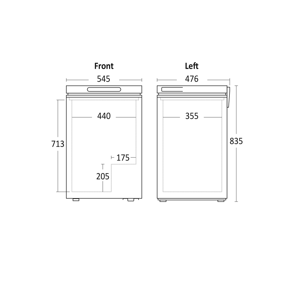 Chest freezer Scandomestic HOME 01124210000CF100WD