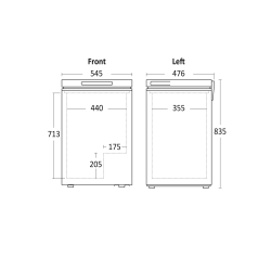 Chest freezer Scandomestic HOME 01124210000CF100WD