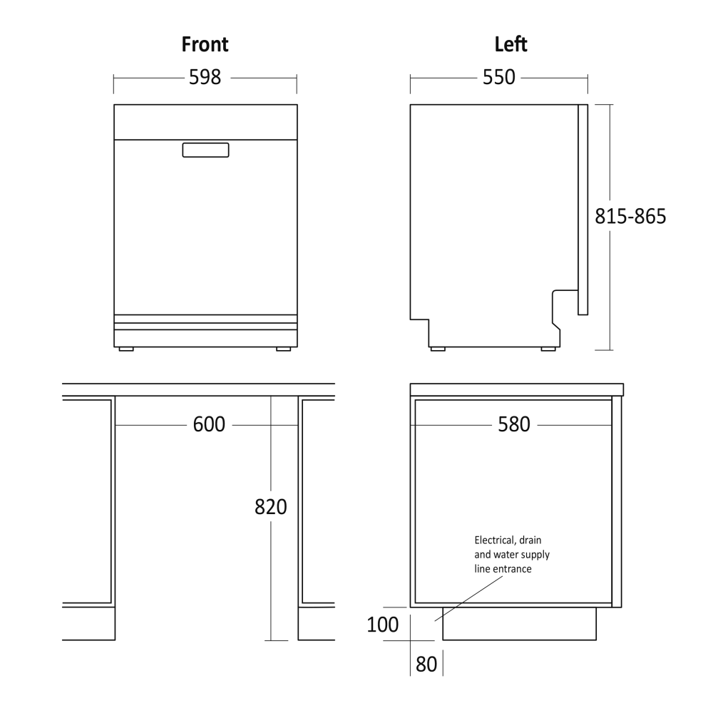 Dishwasher SCANDOMESTIC 33102310000DWI1444WC