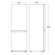 Fridge-freezer Scandomestic HOME 61033510000CBF293NFWD