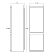 Fridge-freezer Scandomestic HOME 61033610000BIC249WE