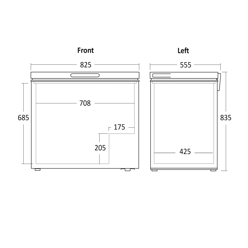 Chest freezer Scandomestic HOME 01124210000CF200WD
