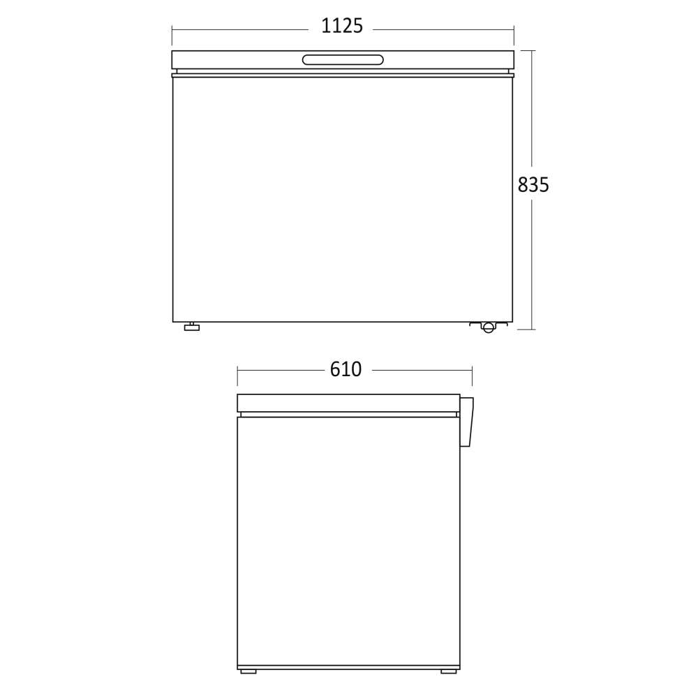 Chest freezer Scandomestic HOME 01124210000CF400WE