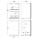 Small bar refrigerator SCANDOMESTIC 35013310000HighCubeGDE