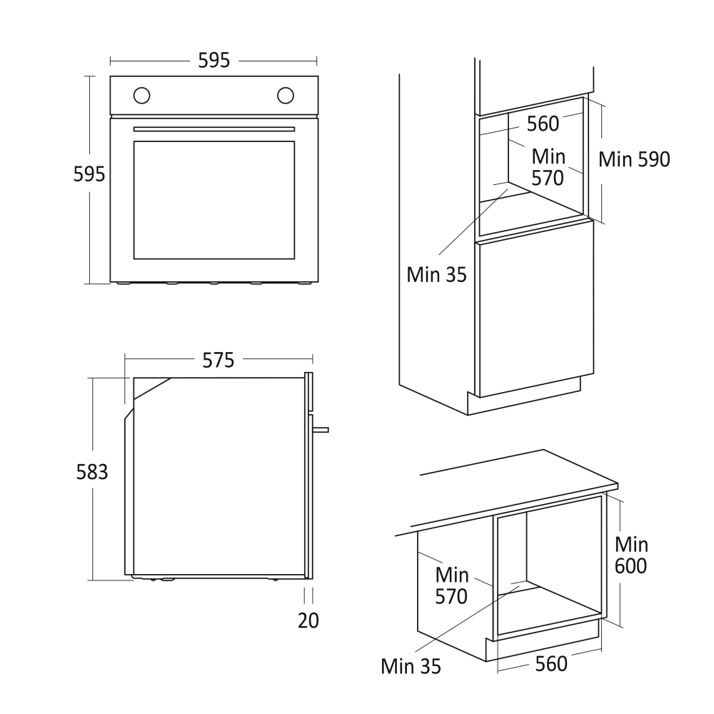 Oven Scandomestic HOME 33066010000OVB70CBA1