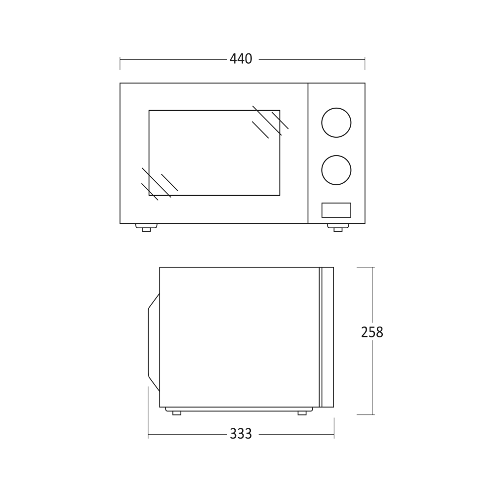 Microwave oven Scandomestic HOME 33097010000MWS20B