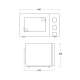Microwave oven Scandomestic HOME 33097010000MWS20B