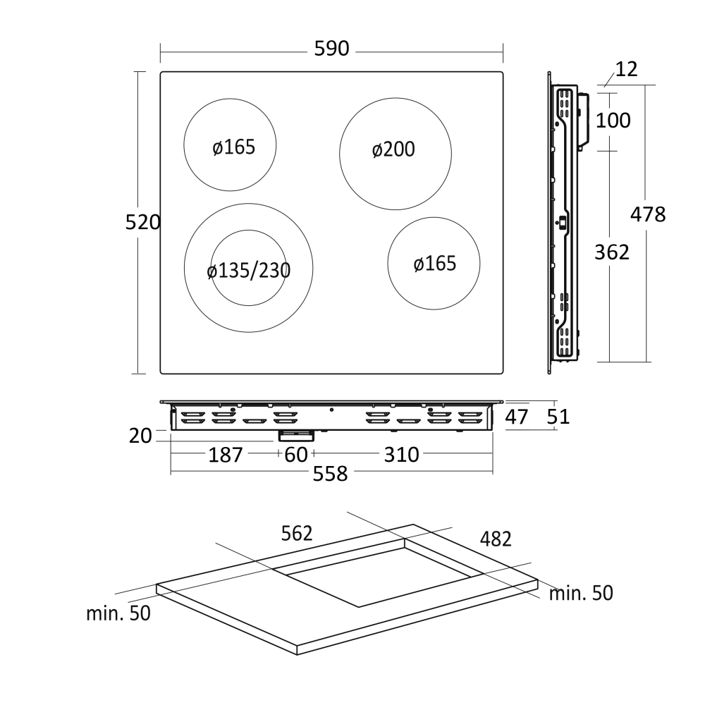 Hob Scandomestic HOME 33058110000HOC60F