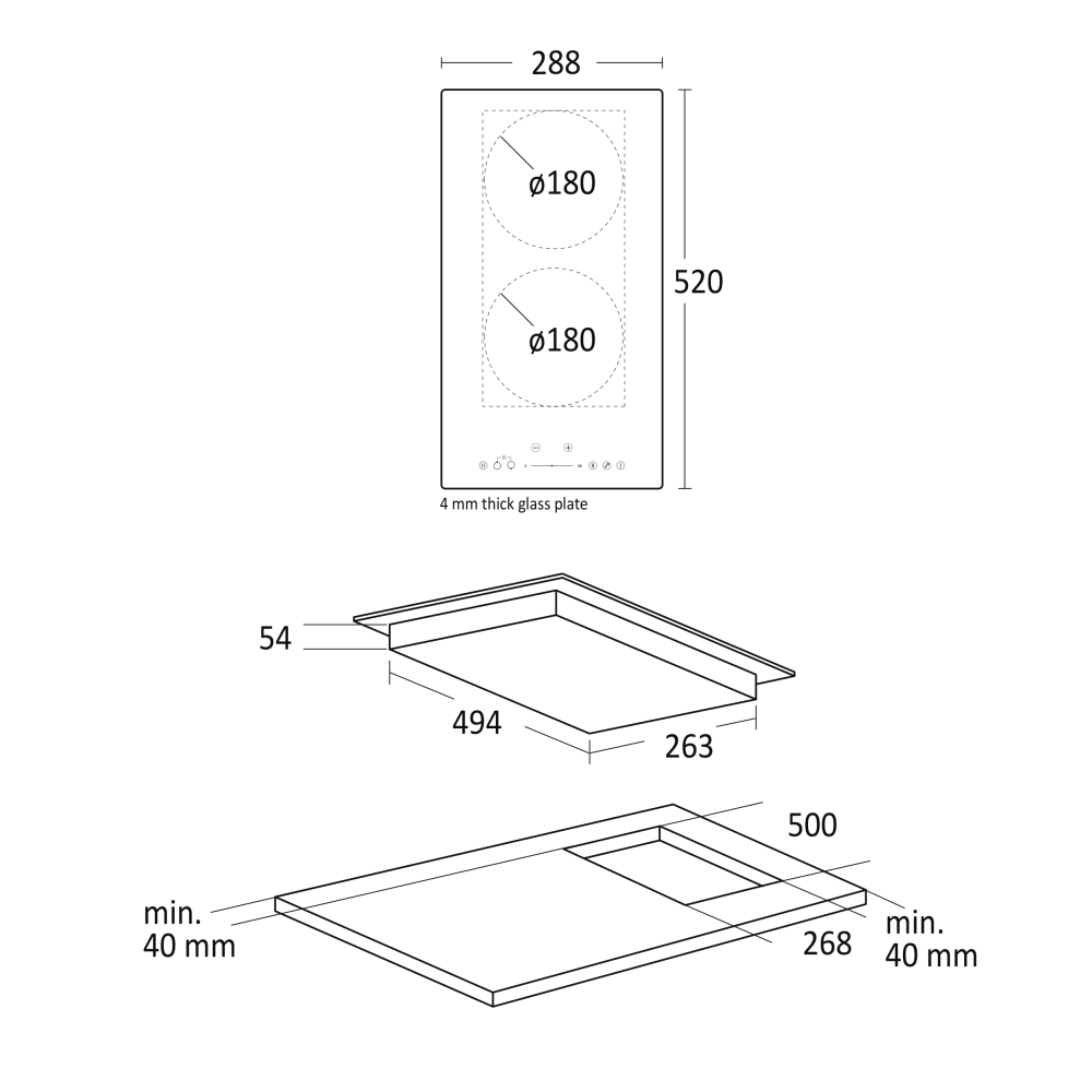 Hob Scandomestic HOME 33058010000HOI30P1FLEX