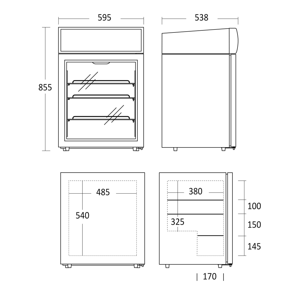 Mini display freezer SCANDOMESTIC 27320092E10000