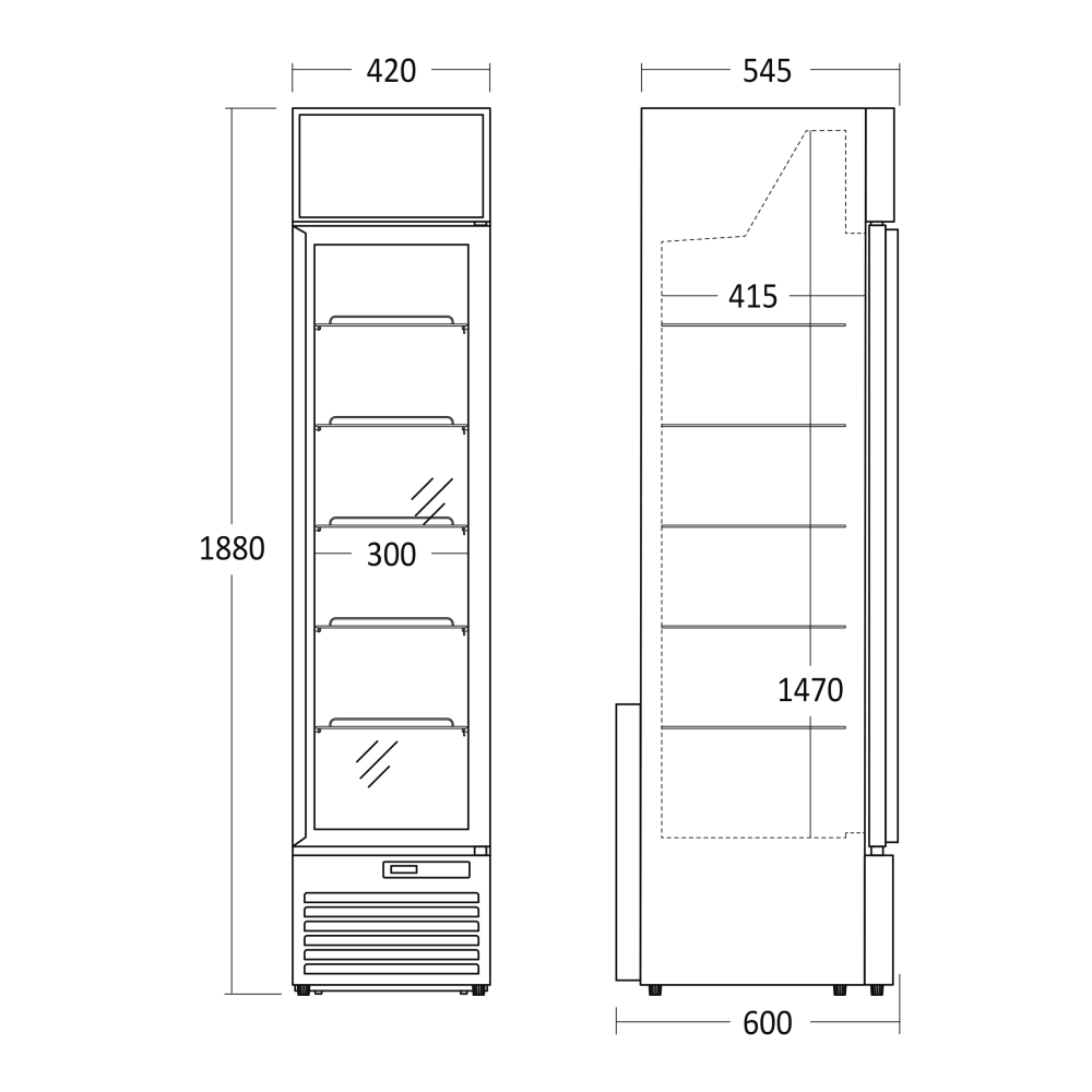 Mini display freezer SCANDOMESTIC 263240DFC159BD