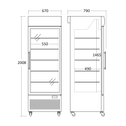 Display freezer SCANDOMESTIC 253240DF500BD