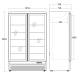 Display freezer SCANDOMESTIC 25324010000DF1006BD