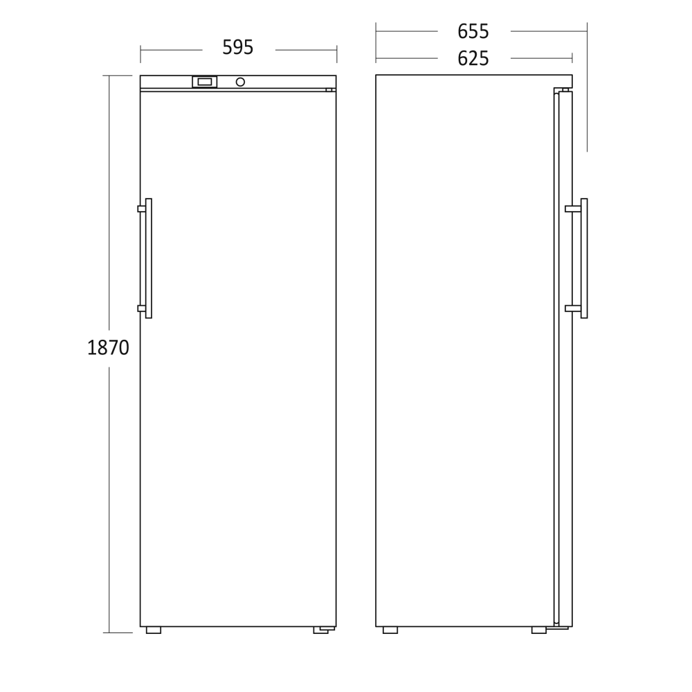 Refrigerator Scandomestic HOME 31318510000GUR390W