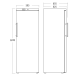 Refrigerator Scandomestic HOME 31318510000GUR390W