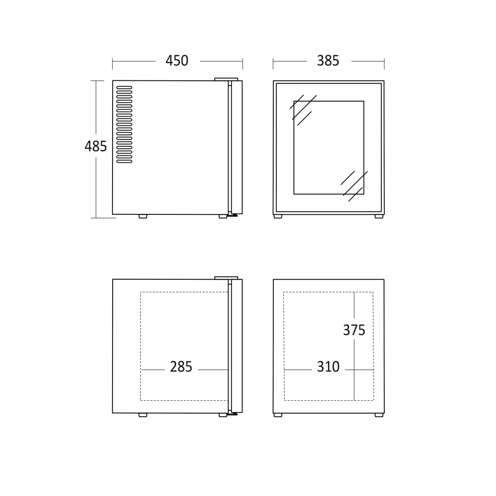 Bar refrigerator SCANDOMESTIC 43010032BGD10000