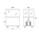 Cylindrical can display cabinet SCANDOMESTIC 34310111E10000