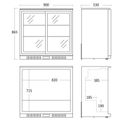 Refrigerated display cabinet SCANDOMESTIC 26310211SLE110000