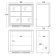 Refrigerated display cabinet SCANDOMESTIC 26311010000BB211SLBB