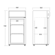 Refrigerated display cabinet SCANDOMESTIC 26310081BE10000