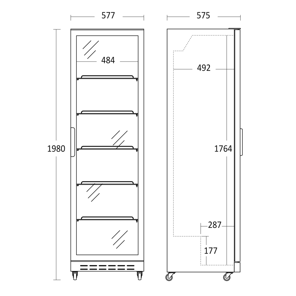 Refrigerated display cabinet SCANDOMESTIC 26310430E110000