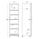 Refrigerated display cabinet SCANDOMESTIC 26310430E110000