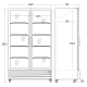 Refrigerated display cabinet SCANDOMESTIC 26311110000SD1326BE