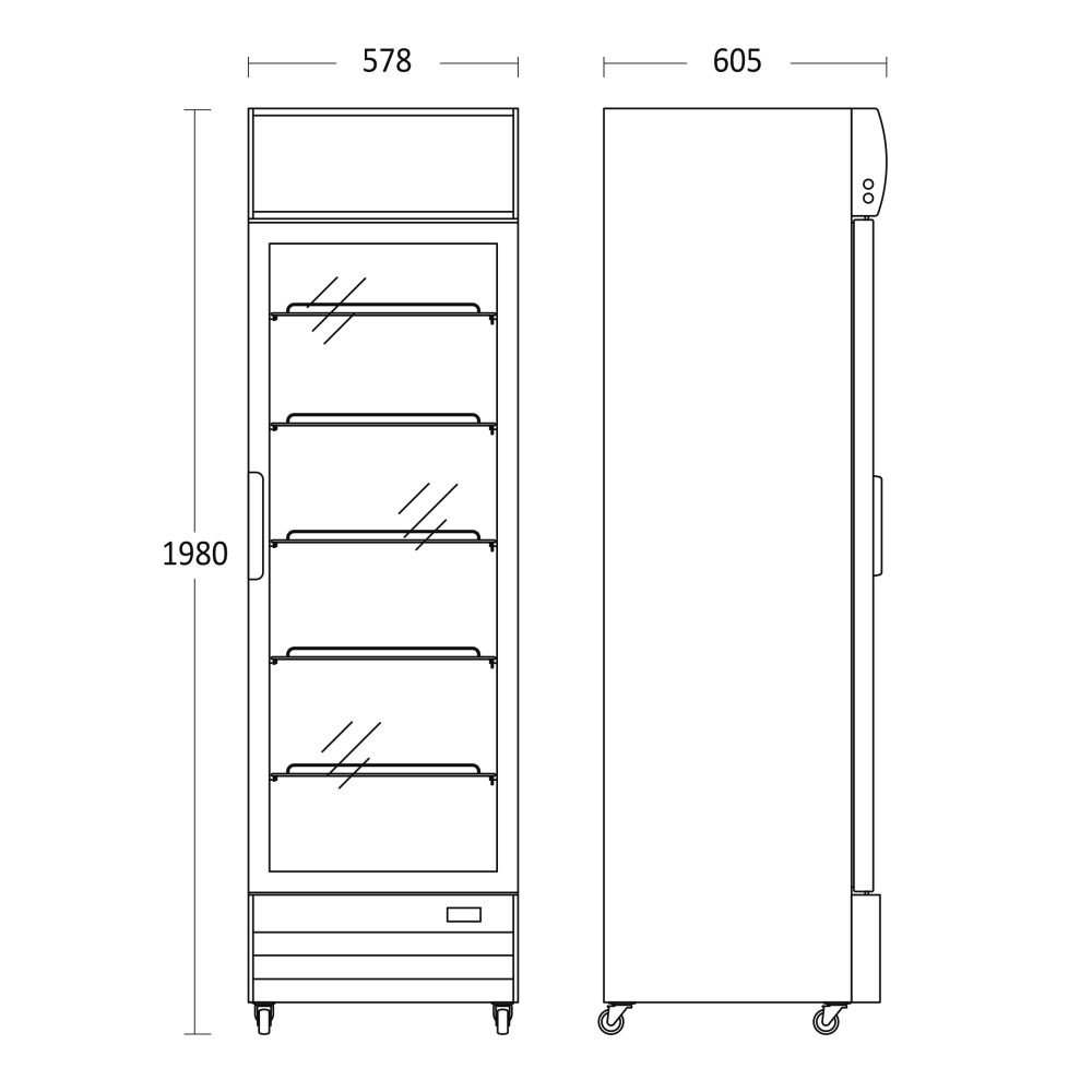 Refrigerated display cabinet SCANDOMESTIC 26310417E110000