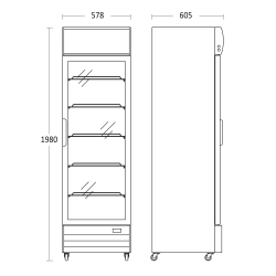 Refrigerated display cabinet SCANDOMESTIC 26310417E110000