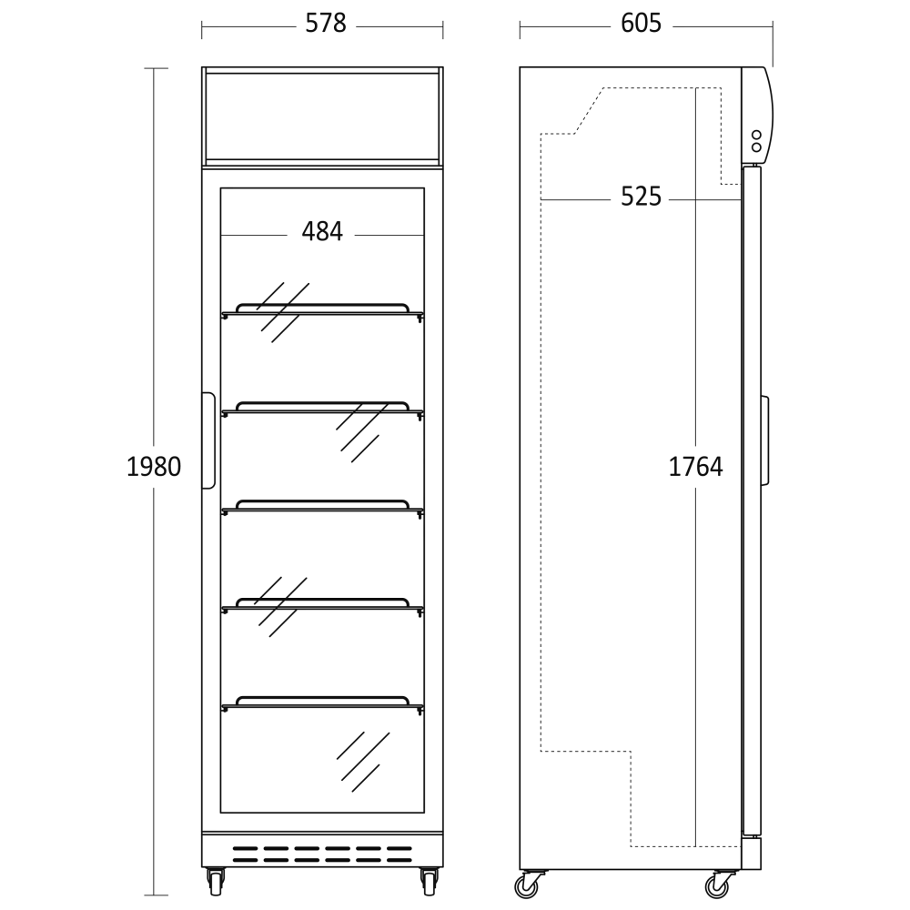 Refrigerated display cabinet SCANDOMESTIC 26310420E110000