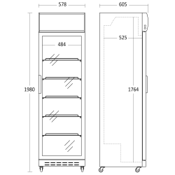 Refrigerated display cabinet SCANDOMESTIC 26310420E110000